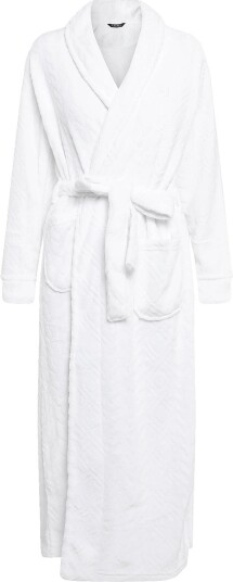 Lauren Ralph Lauren Homewear Lrl L/S Shawl Collar Long Robe   WHITE   XS