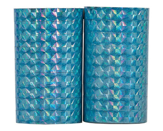 Serpentinere Holografisk  2-pakning - Lyseblå