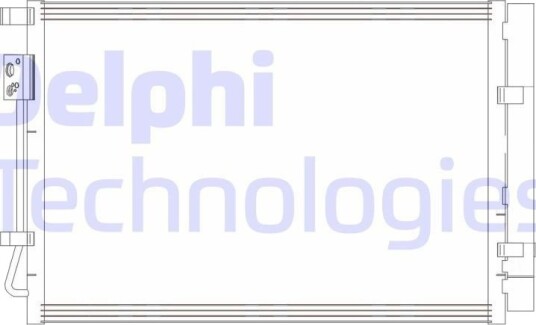 DELPHI CF20414 Kondensator, klimaanlegg
