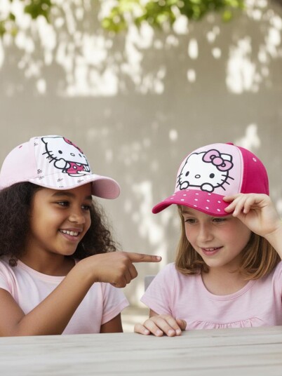 Hello Kitty Caps 2-Pakk, Rosa