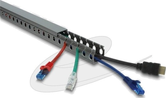 Delock - Kabelkanal - Wiring, 30 X 30 Mm - Veggmonterbar, Gulvmonterbar, Takmonterbar, Skapmonterbar - 1 M - Grå Delock - Kabelkanal - Wiring, 30 X 30 Mm - Veggmonterbar, Gulvmonterbar, Takmonterbar, Skapmonterbar - 1 M - Grå
