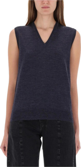 Maison Margiela Dame Strikkevarer Blå L, Maison Margiela Dame Strikkevarer Blå L,
