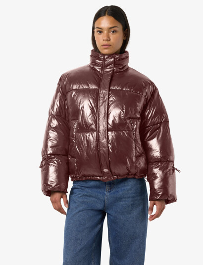 NOISY MAY Nmallie Shiny Puffer Noos - Brown - XL NOISY MAY Nmallie Shiny Puffer Noos - Brown - XL