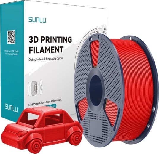Sunlu Petg-Filament (Rød)