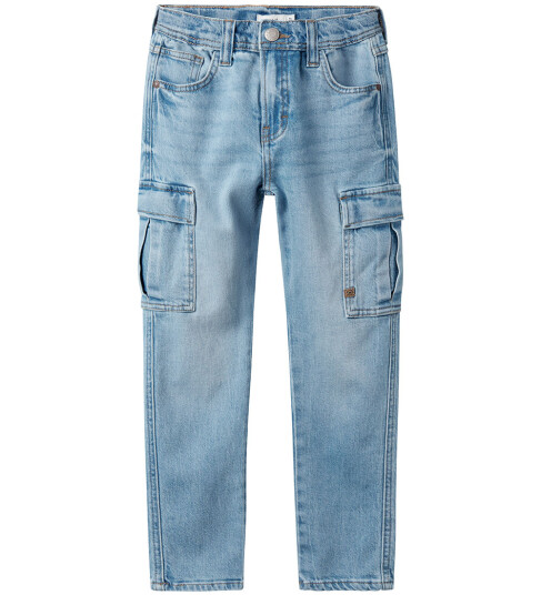 Name It Silas cargo jeans -Light Blue Denim