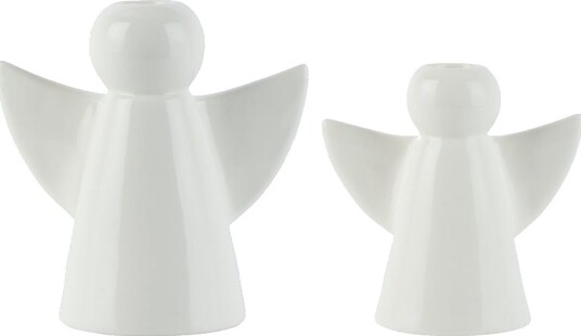 Porsgrunds Porselænsfabrik Lysestake Engel 2pk Porsgrunds Porselænsfabrik Lysestake Engel 2pk