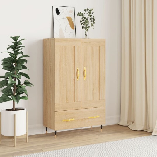 vidaXL Highboard sonoma eik 69,5x31x115 cm konstruert tre vidaXL Highboard sonoma eik 69,5x31x115 cm konstruert tre