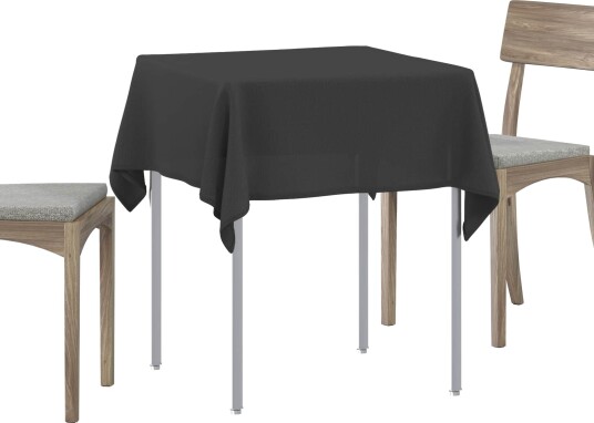 vidaXL Bordduk 5 stk. Torget Mørkegrå 90 x 90 cm