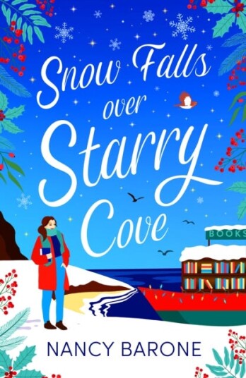Snow Falls Over Starry Cove Av Nancy Barone