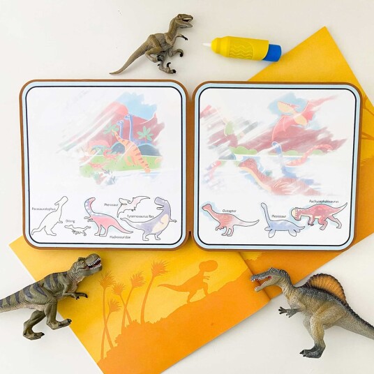 mierEdu Magic Water Doodle Book Dino World ME230D