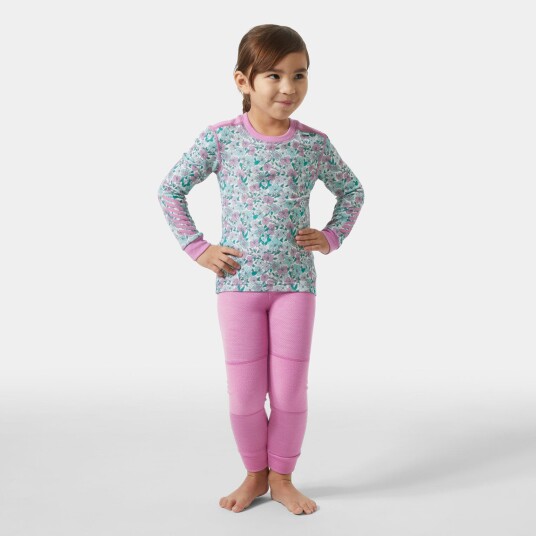 Helly Hansen Graphic Lifa® Merino Ull Undertøysett Barn Rosa 92