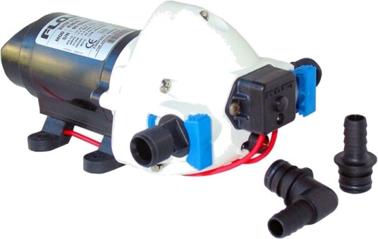 Flojet Trykkvannspumpe Triplex 2,9 - 11 l - 24V - 5 Ah - 2,2 Ah - 1,91 kg