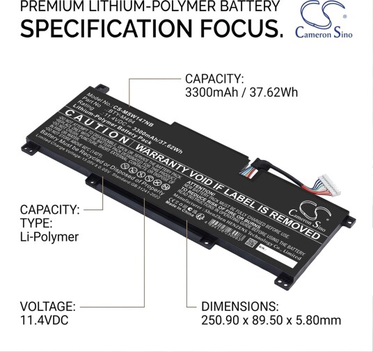 Batteri til MSI Modern 14 C7M-044XES etc. MSW147NB Batteri til MSI Modern 14 C7M-044XES etc. MSW147NB