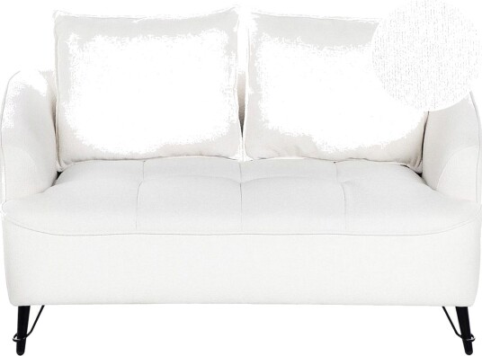 2 sitssoffa Beliani Hobro Brun Svart White\|\|Black