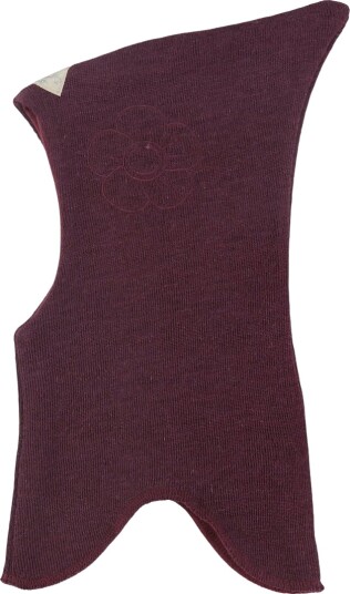 Racing Kids Balaclava   Ull/Bomull   2 lags   Burgundy m. Blomst   Racing Kids   2 4 år (92 104)   Balaclava   dobbel   Bordeaux