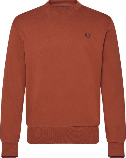 Fred Perry Crew Neck Sweatshirt   BRNDY/NGTG/NGTG   S