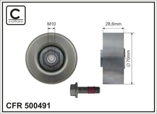 CAFFARO 500491 Løpehjul, vifterem