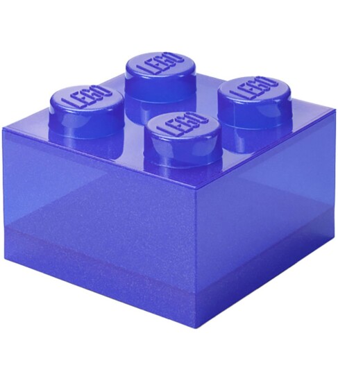 Room Copenhagen LEGO® Brick Boks Translucent 4 Knotter Glitter Violet Room Copenhagen LEGO® Brick Boks Translucent 4 Knotter Glitter Violet