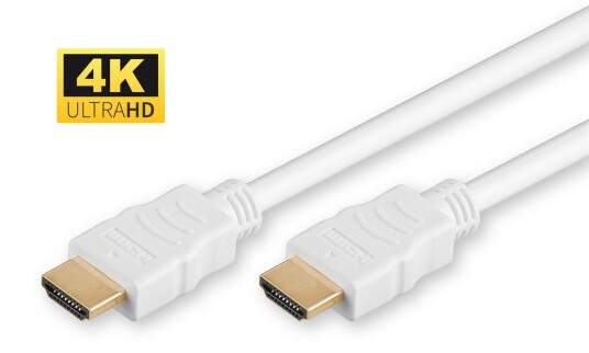 MicroConnect HDMI med Ethernet-kabel HDMI 1,5m Hvid MicroConnect HDMI med Ethernet-kabel HDMI 1,5m Hvid