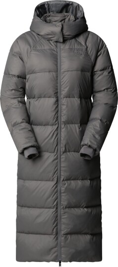 The North Face Women's Hydrenalite City Long Down Hooded Parka Smoked Pearl XL