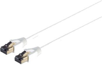 S/Conn Highend Patchkabel Cat 8.1 2000 Mhz F/Ftp Dobbelt Skjermet Halogenfri Hvit 1,5 M 1660841156
