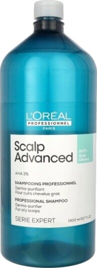 L'Oreal Serie Expert Scalp Advanced Shampoo 1500 ml Dermo Purifier for Oily Scalps