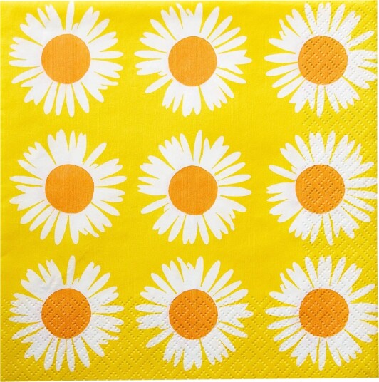 Marimekko by Havi Marimekko Napkin Auringonkukka   Yellow   24X24CM