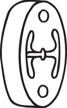 BOSAL 255-163 Gummistriper, eksosanlegg