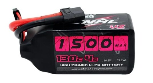 CNHL 4s 1500mAh 130C CNHL FPV Black Series V2 XT60
