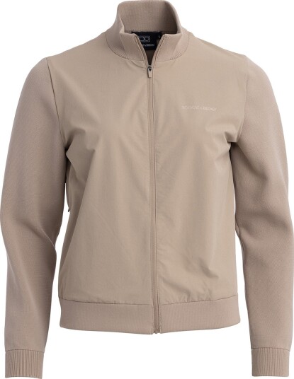 Bogeys & Birdies W Windbreaker Knitted Beige Golfgenser dame Beige X-Large