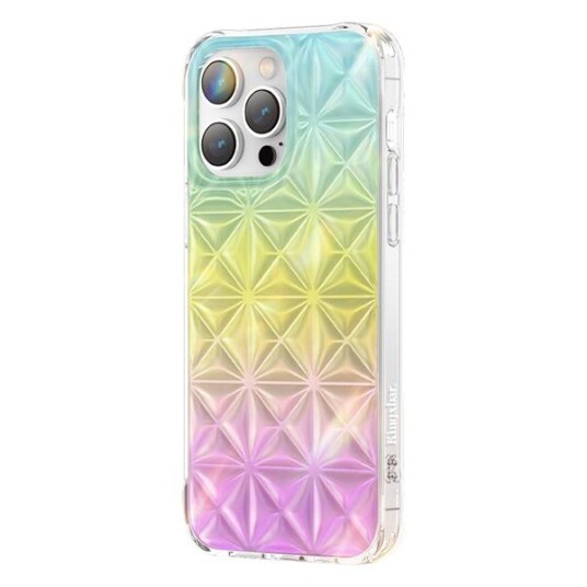 Kingxbar Kingxbar Miya Series Deksel Iphone 14 Plus Deksel Bakdeksel Regnbue