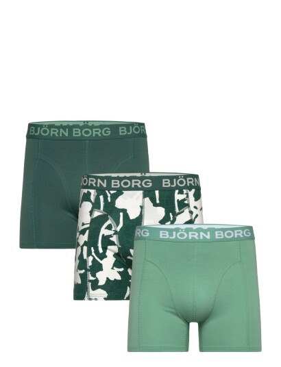 Björn Borg Cotton Stretch Boxer 3P Green L Björn Borg Cotton Stretch Boxer 3P Green L