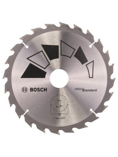 Bosch Sirkelsagblad STANDARD D= 180 mm borediameter= 30 mm T= 24