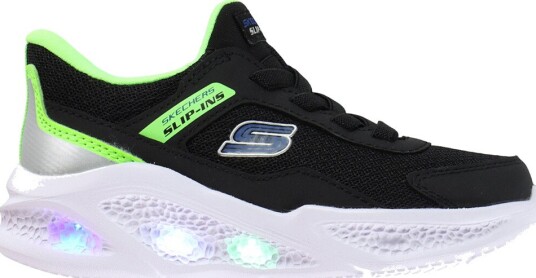 Skechers Blinkende sko - Meteorlys - Svart - Skechers - 30 - Blinkende sko Grønn Hvit