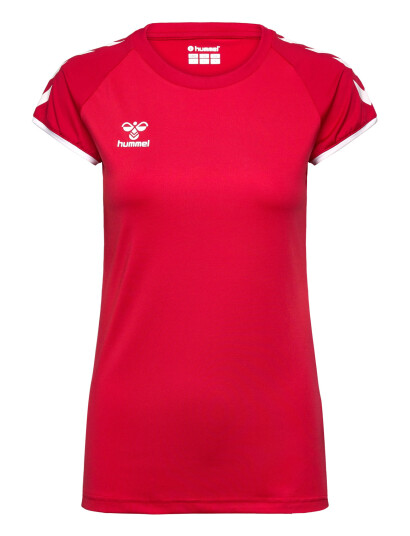 Hummel Hmlcore Volley Stretch Tee Wo - Red - XS