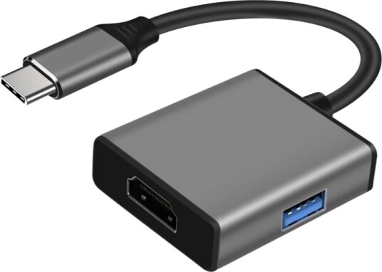 Art Video Adapter Usb C Hann Til Hdmi Usb Type A Hunn 15 Cm 4 K 30 Hz 3840 X 2160 Støtte