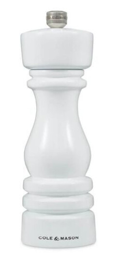 Cole & Mason London saltkvern 18 cm hvit