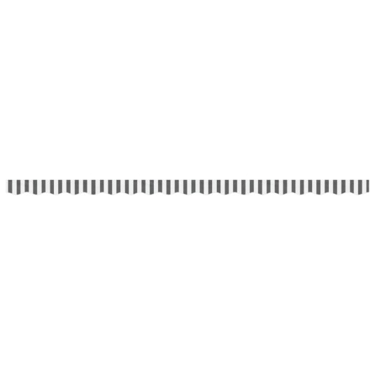  Erstatningsstoff for markisekappe antrasitt og hvit stripe 4,5m 367789