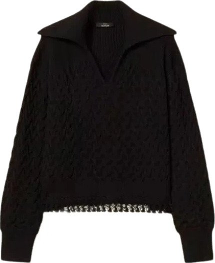Twinset Dame Strikkevarer Svart S,