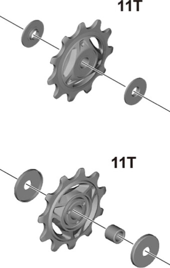 Shimano trinsehjul sett til bakskifter modell RD-R7100
