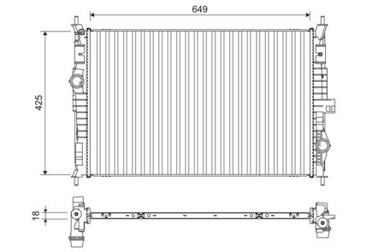 Radiator VALEO 701109