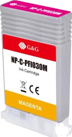 TB Blekkpatron PFI-030M Magenta (55ml), erstatter Canon 3491C001