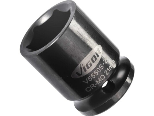 Vigor V5550s-21, Stikkontakt, 1/2", Metrisk, 1 Hoder, 21 Mm, Gloss Vigor V5550s-21, Stikkontakt, 1/2", Metrisk, 1 Hoder, 21 Mm, Gloss