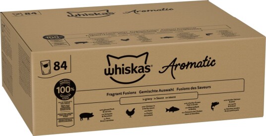 Whiskas Våtfôr Adult 1+ Duftende Fusjon I Saus 84 X 85 G