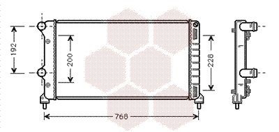 Radiator VAN WEZEL 17002250