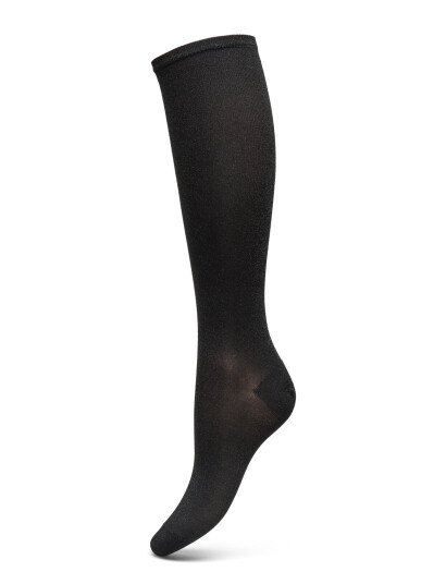 mp Denmark Nelly Glitter Knee Socks - Black - 40/42
