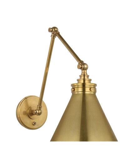 Parkington vägglampa dubbel antik mässing Parkington vägglampa dubbel antik mässing
