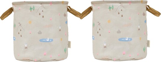 OYOY Deer & Duck Oppbevaring Kurv Medium 2-Pakning OYOY Deer & Duck Oppbevaring Kurv Medium 2-Pakning