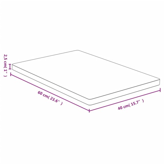 Bordplate 40x60x2,5 cm bambus 3154993