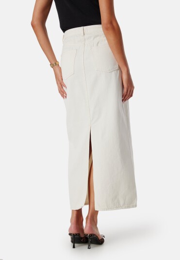 VERO MODA Vmgracia High Rise ankle denim skirt Ecru M